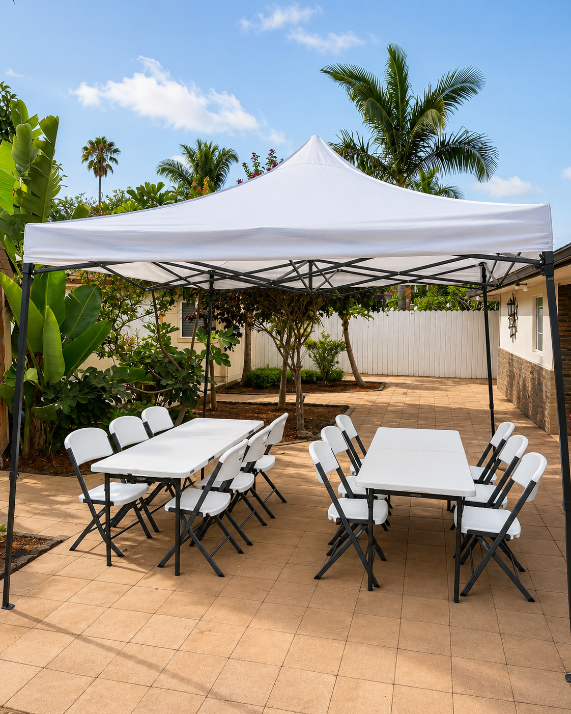 6 ft Rectangle Table Fold-in-Half