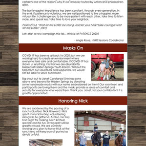 August 2020 Newsletter