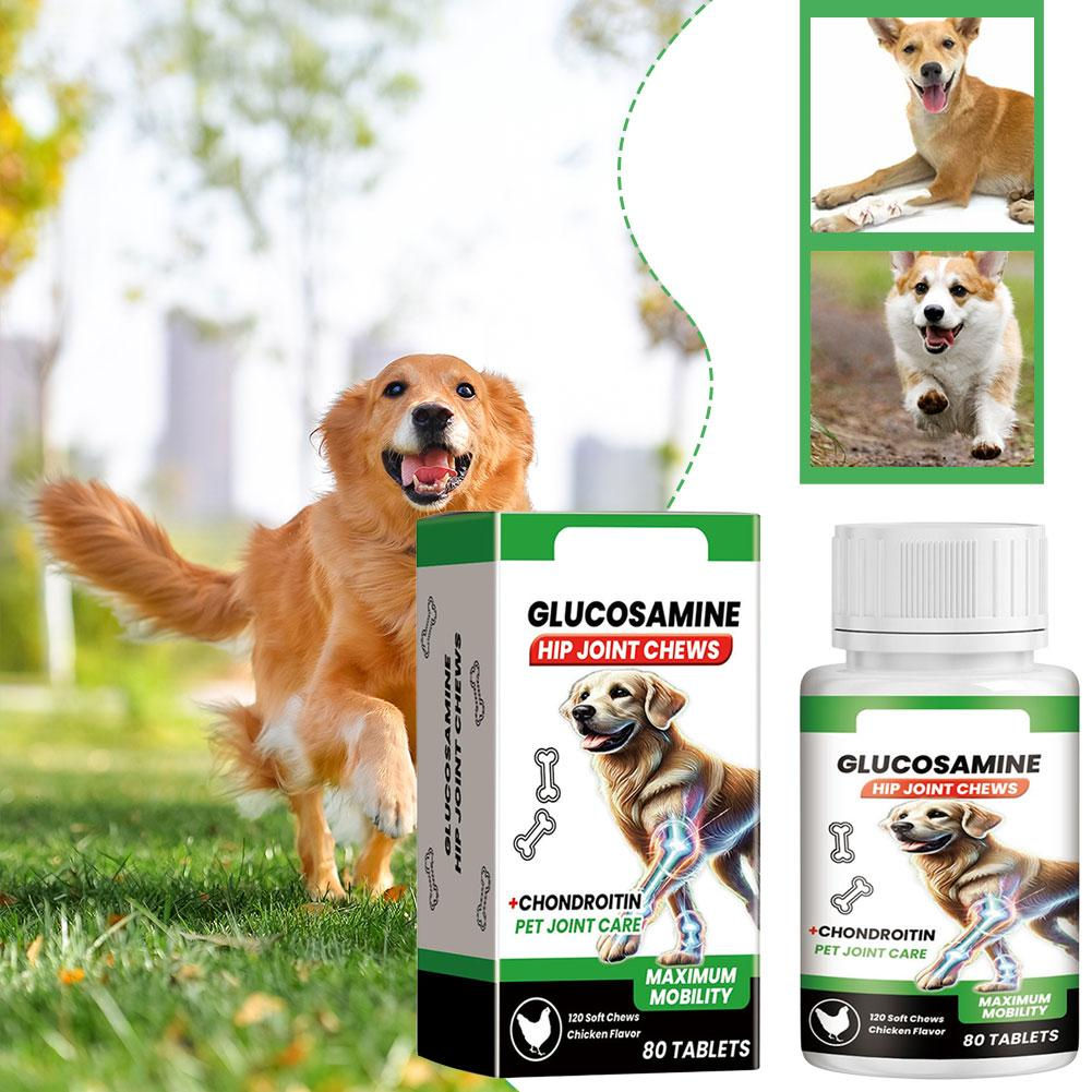 Dog Joint Care Tablets Pet Joint Support Supplement Boost Energy Relieve Pain Pr