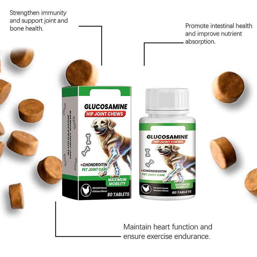 Thumbnail: Dog Joint Care Tablets Pet Joint Support Supplement Boost Energy Relieve Pain Pr