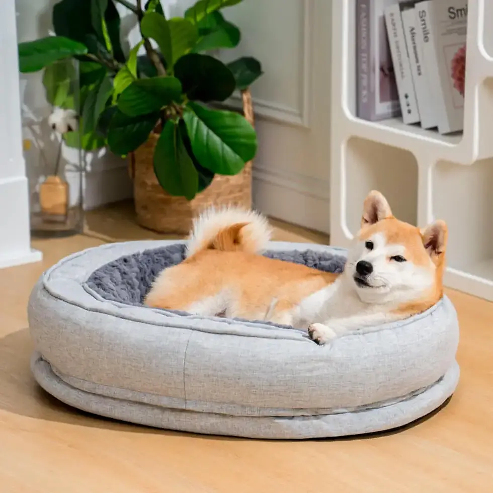 Thumbnail: Soft Pet Bed Washable Dog Bed Calming Pet Bed for Medium Dog and Cat