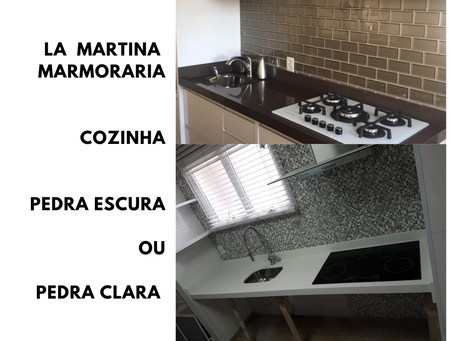 Enquete Cozinha Pedra Escura ou Pedra Clara
