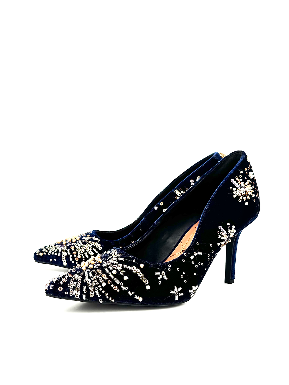Miniatura: Décolleté Court navy Velvet- Kurt Geiger
