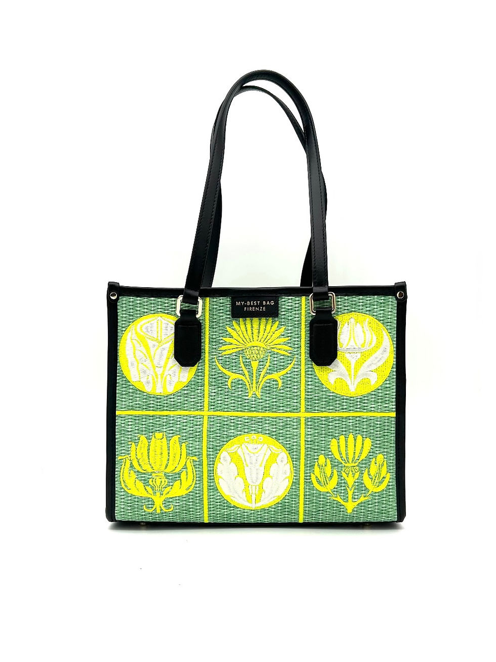 Miniatura: Borsa My Best Bag ATENA rafia lime