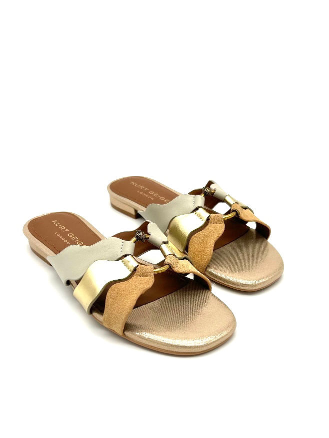 Miniatura: Sandalo Kurt Geiger SUN WAVE Gold Comb