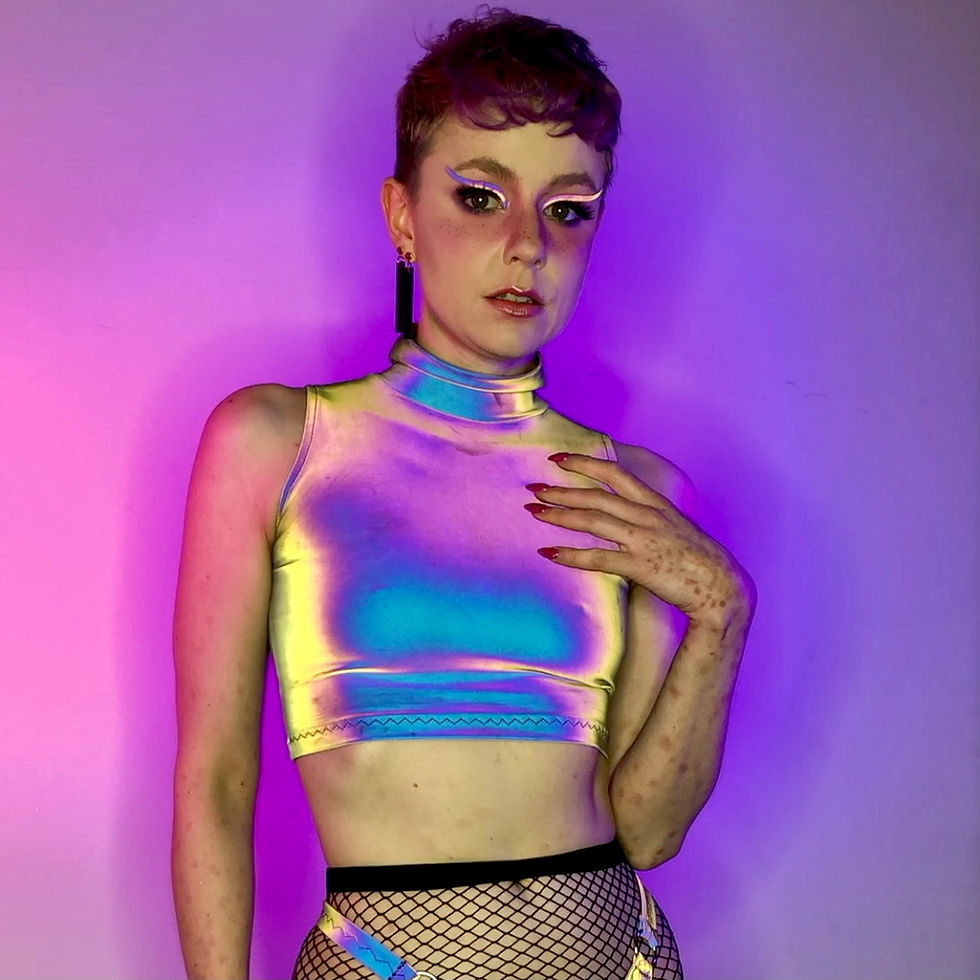 Thumbnail: Sleeveless Turtleneck Crop