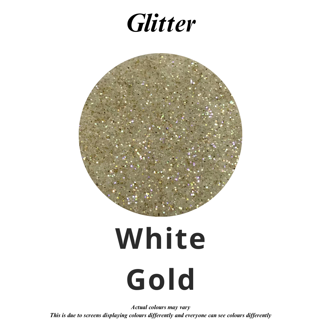 White Gold Glitter