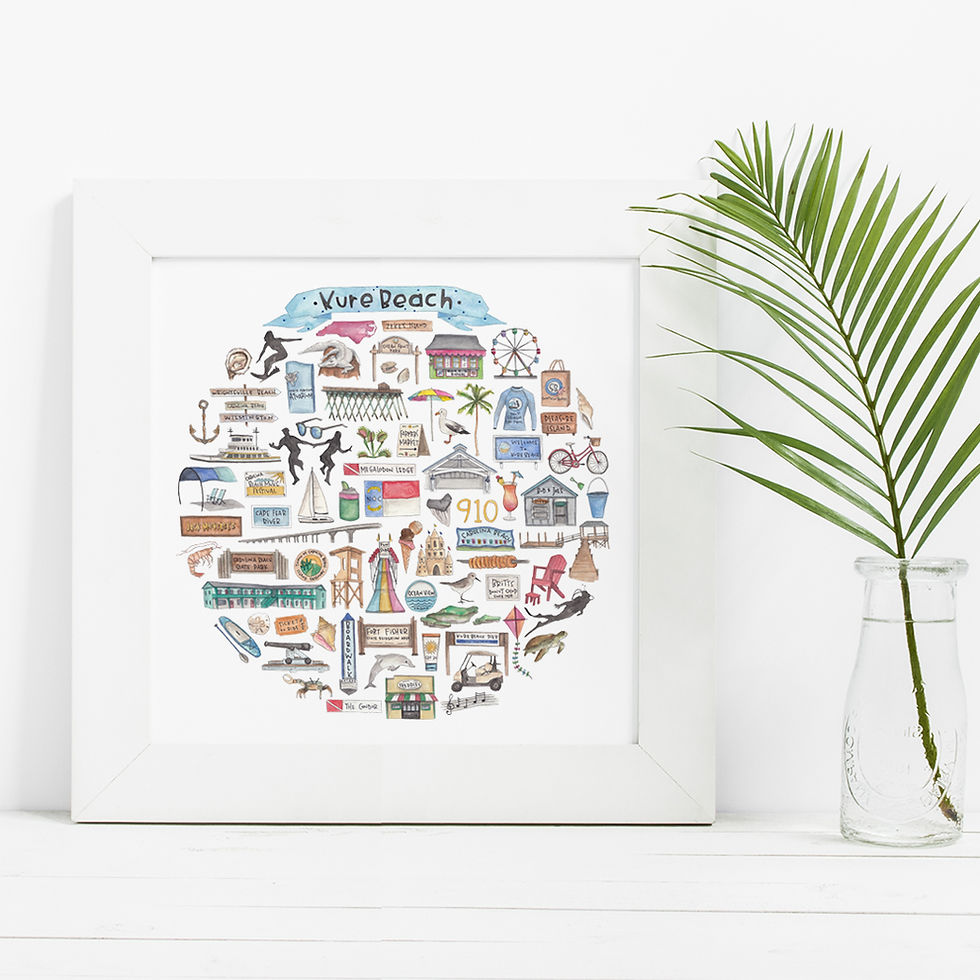 Thumbnail: Kure Beach Icon Watercolor