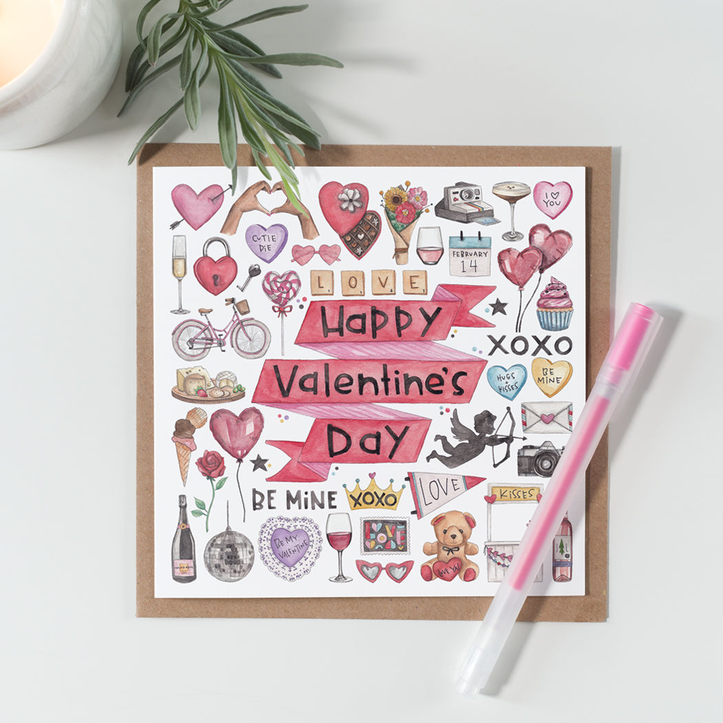 Happy Valentine's Day Notecard