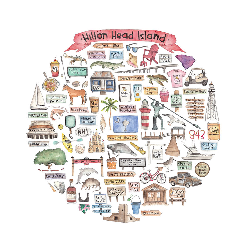 Thumbnail: Hilton Head Island, SC Icon Watercolor