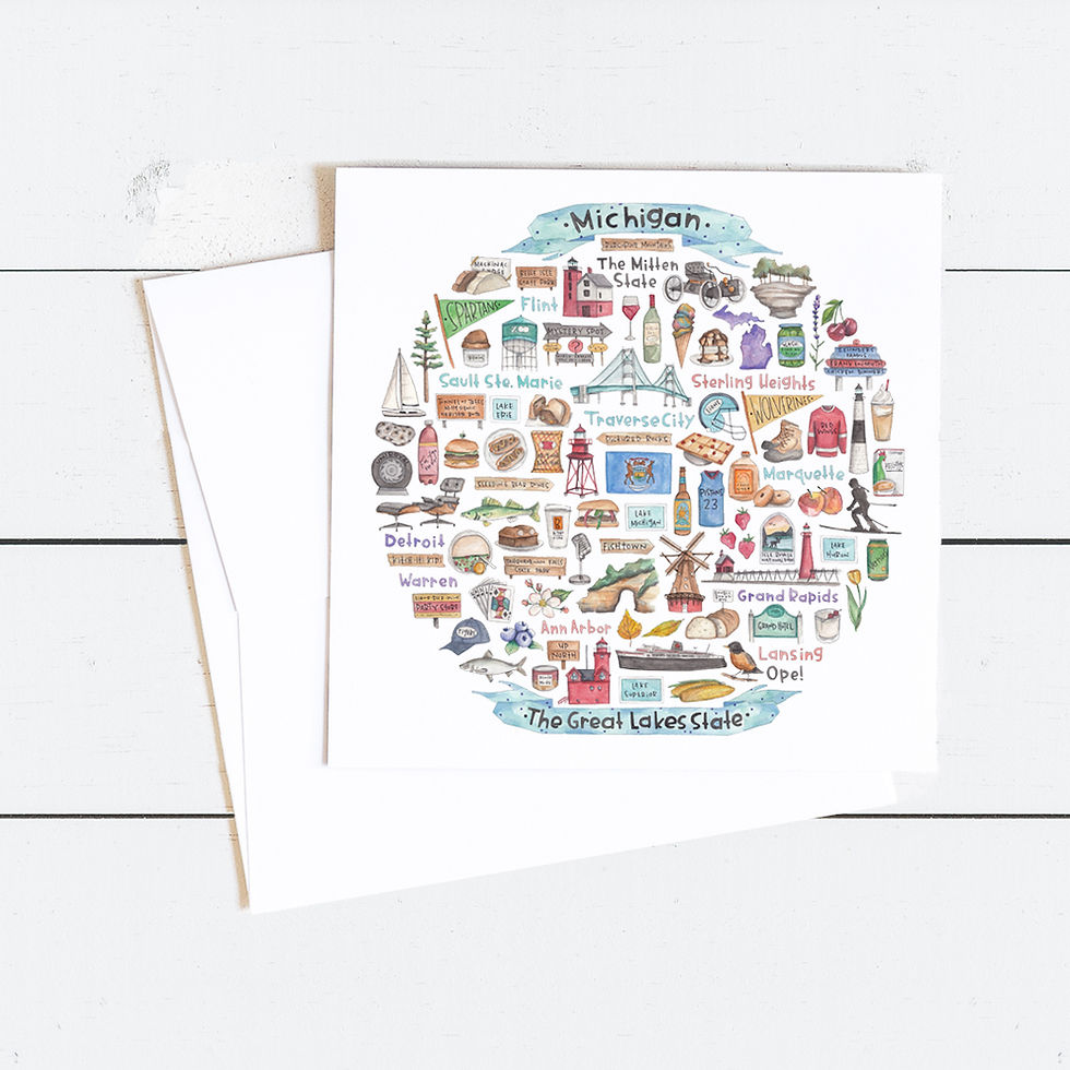 Thumbnail: Michigan Icon Watercolor