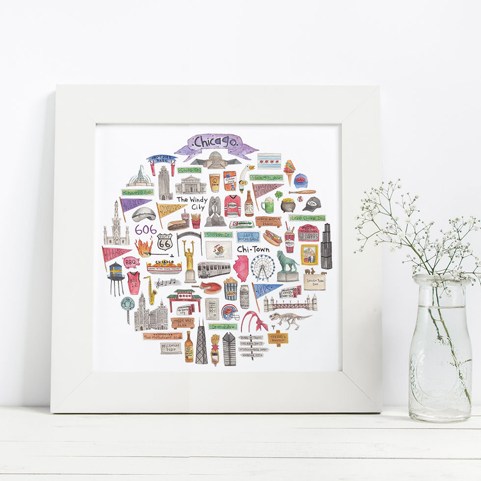 Thumbnail: Chicago Icon Watercolor