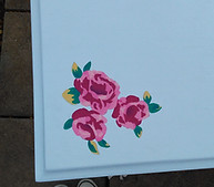 hand painted furniture flower sittingbourne decorator