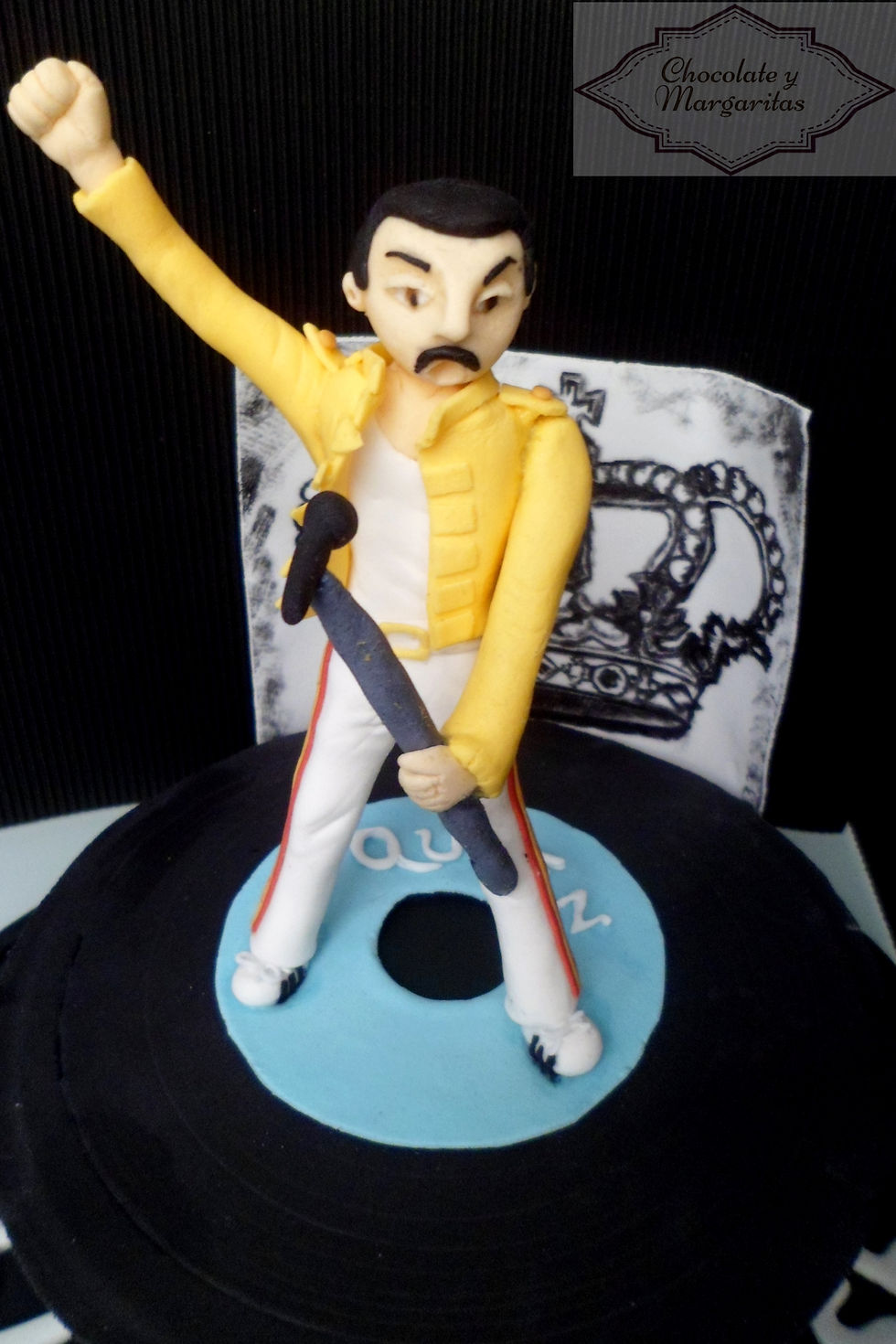 Tarta fondant Freddie Mercury