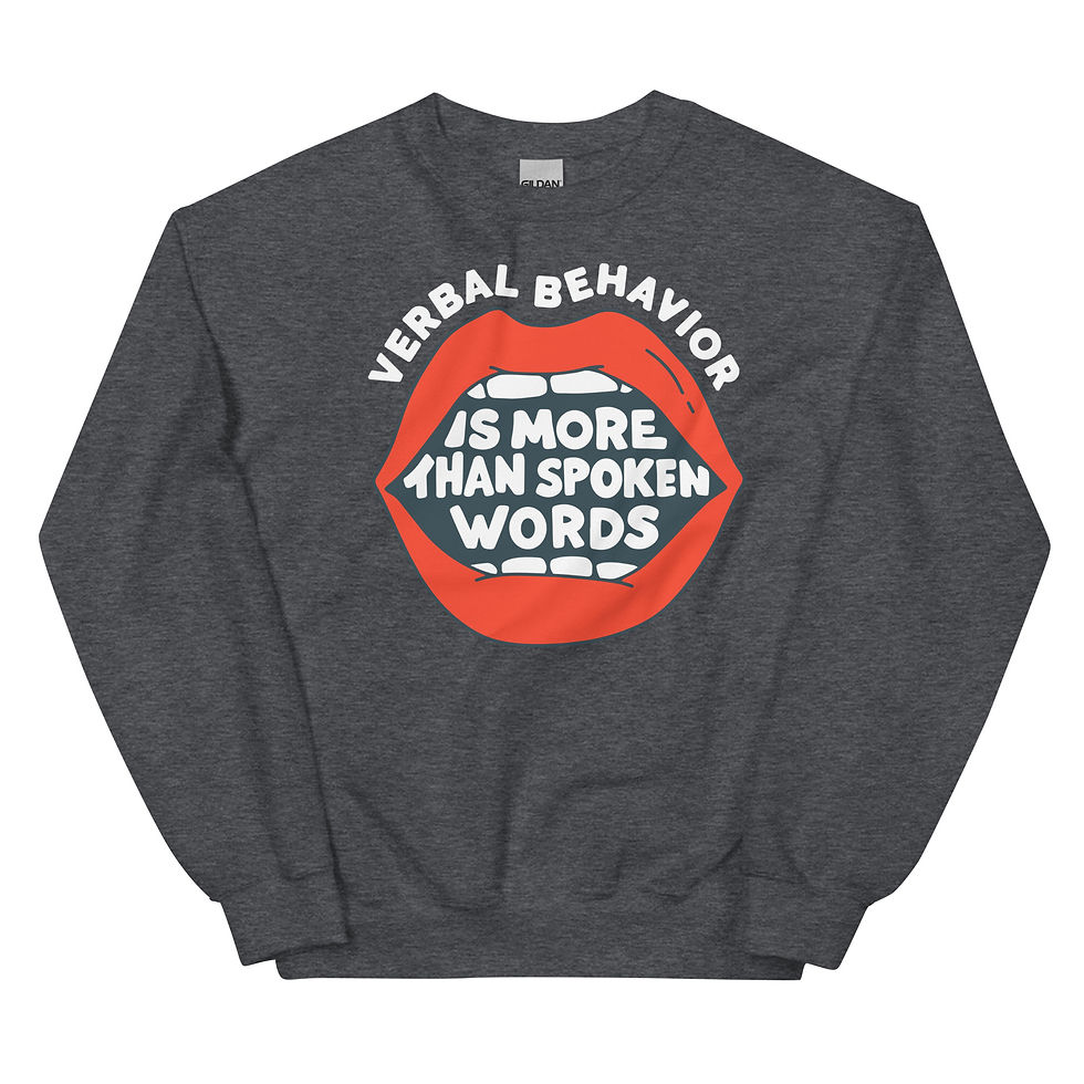 Thumbnail: verbal behavior | unisex crewneck
