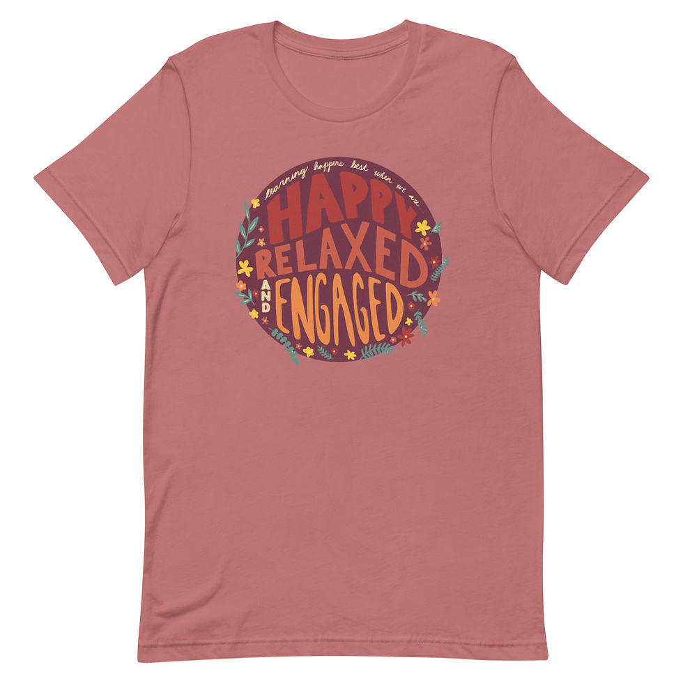 Thumbnail: happy relaxed & engaged | unisex  tee