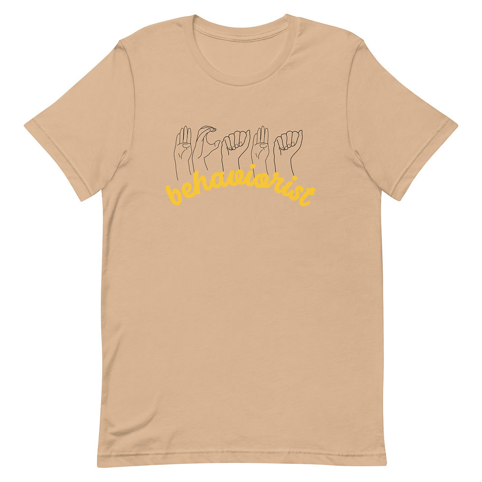 Thumbnail: BCaBA behaviorist ASL | unisex tee
