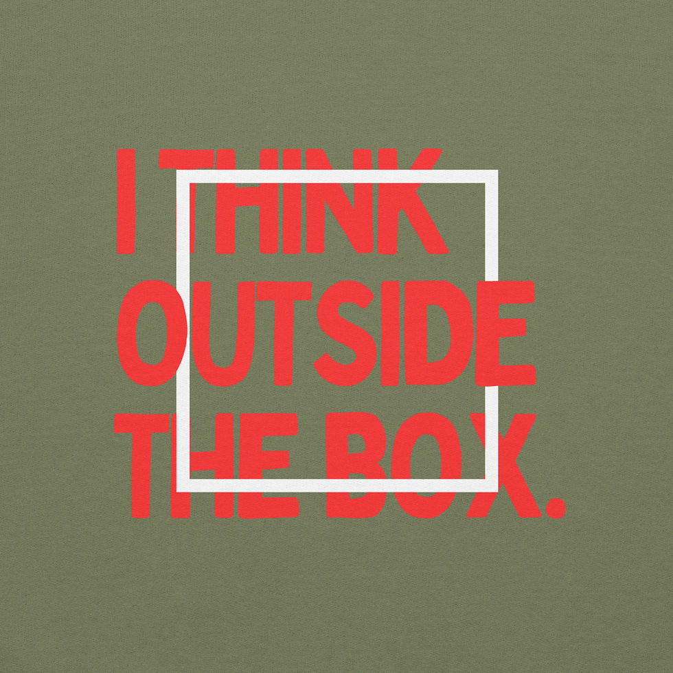 Thumbnail: think outside the box | unisex crewneck