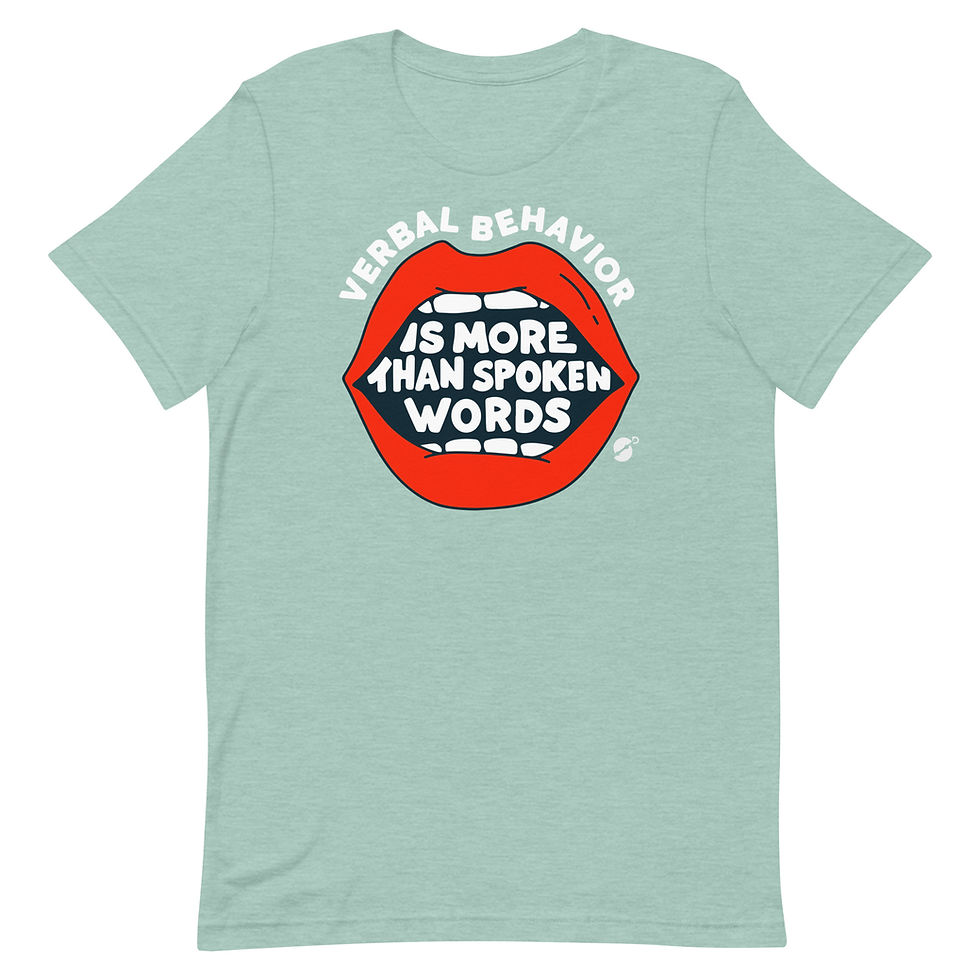 Thumbnail: heathered verbal behavior | unisex tee