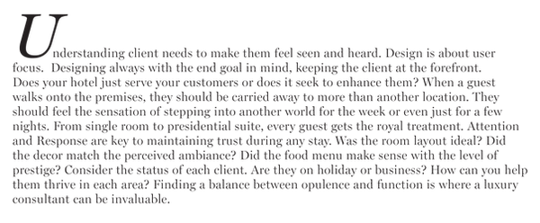 Client Relations, Client Focus, Client Needs, Consulting, Designing