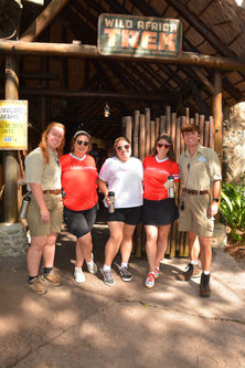 Castle Coaches Travel agents, with the Cast Members and tour guides during Wild Africa Trek at Disney's Animal Kingdom Theme Park