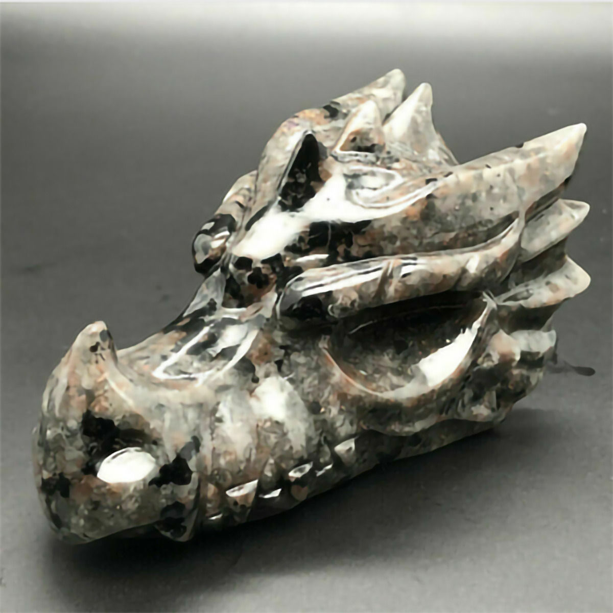 Enchanted Dragon Carved in Magick Minerals