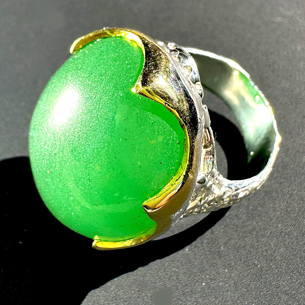 Thumbnail: Enchanted Chrysoprase Ring