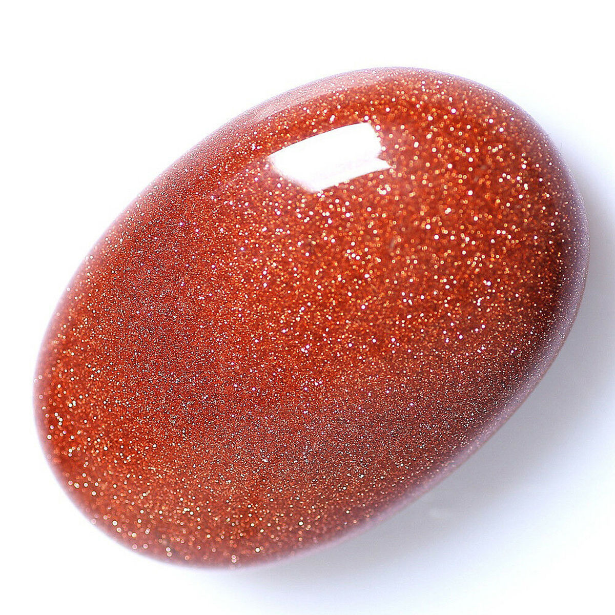 Enchanted Gold Goldstone Palm Stone