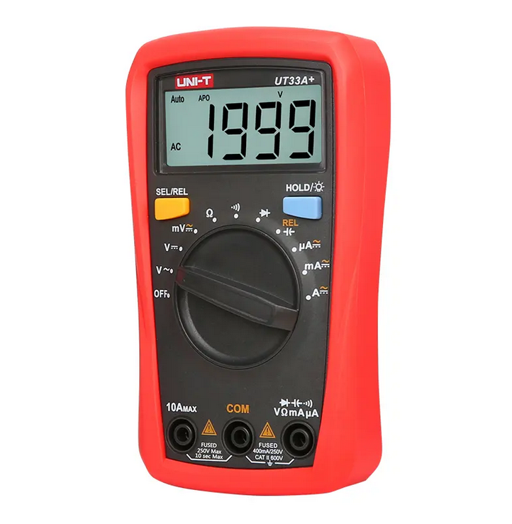 Multímetro Digital UT33A+ UNI-T Tester Digital