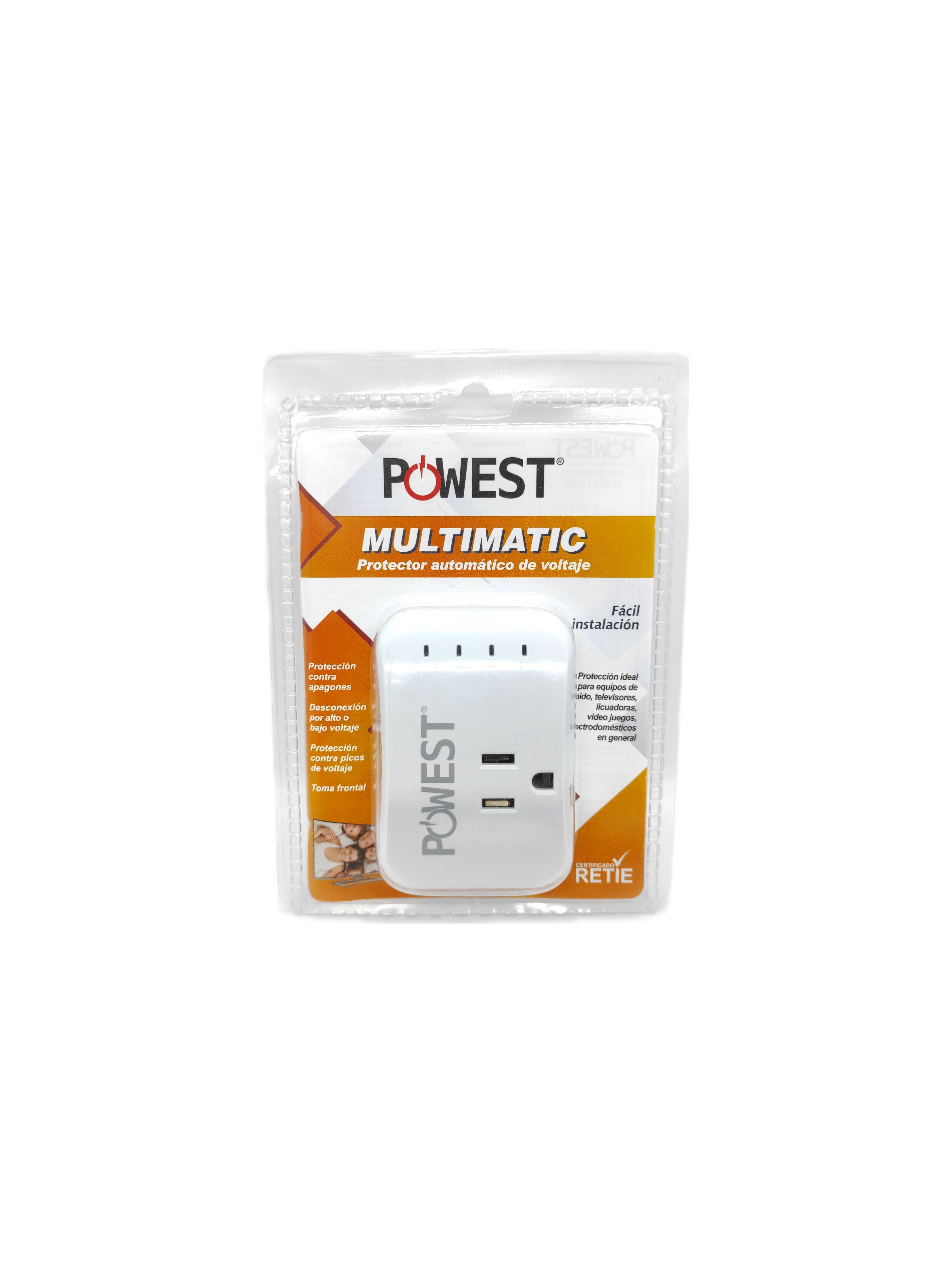 Protector De Voltaje Multiuso POWEST MULTIMATIC