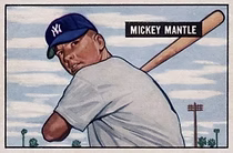 1951 bowman Mickey Mantle Rookie