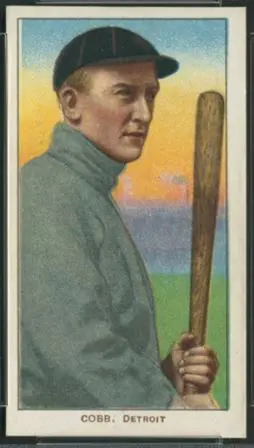 t206 Ty Cobb Bat Off tobacco card