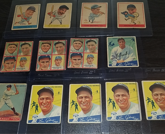 Goudey Ruth, Gehrig, and Greenberg