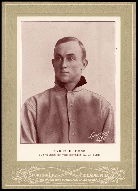 w600 1902 Ty Cobb Rookie Cabinet