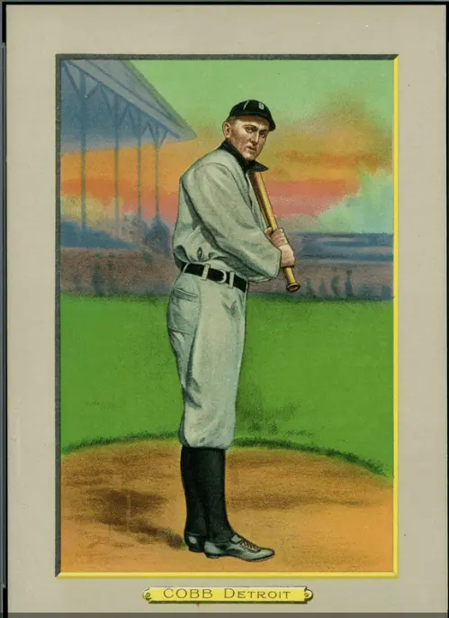 1911 Turkey Red Ty Cobb tobacco card cabinet