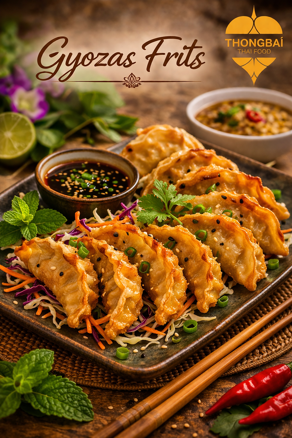 Gyozas frits thongbai traiteur