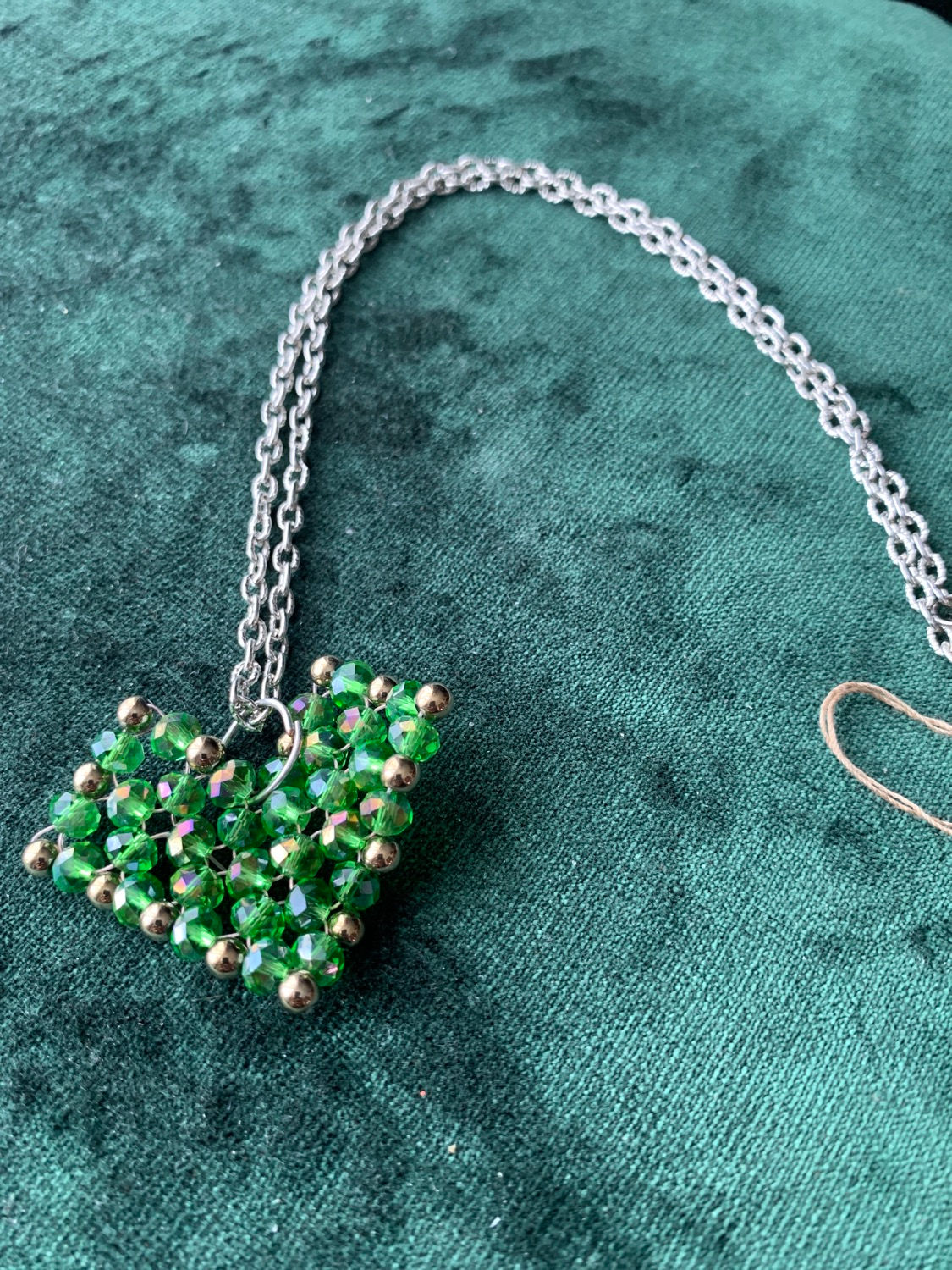 Green Crystal Heart