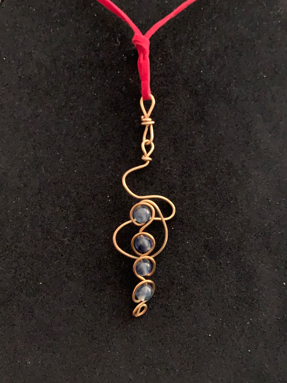 Blue drop pendant