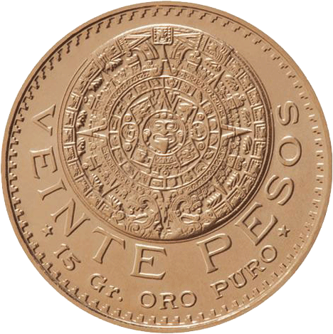 AZTECA 20 PESOS DE ORO