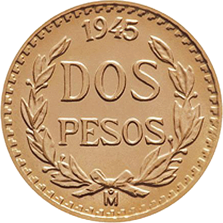 1/5 HIDALGO- 2 PESOS DE ORO