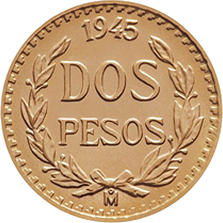 1/5 HIDALGO- 2 PESOS DE ORO