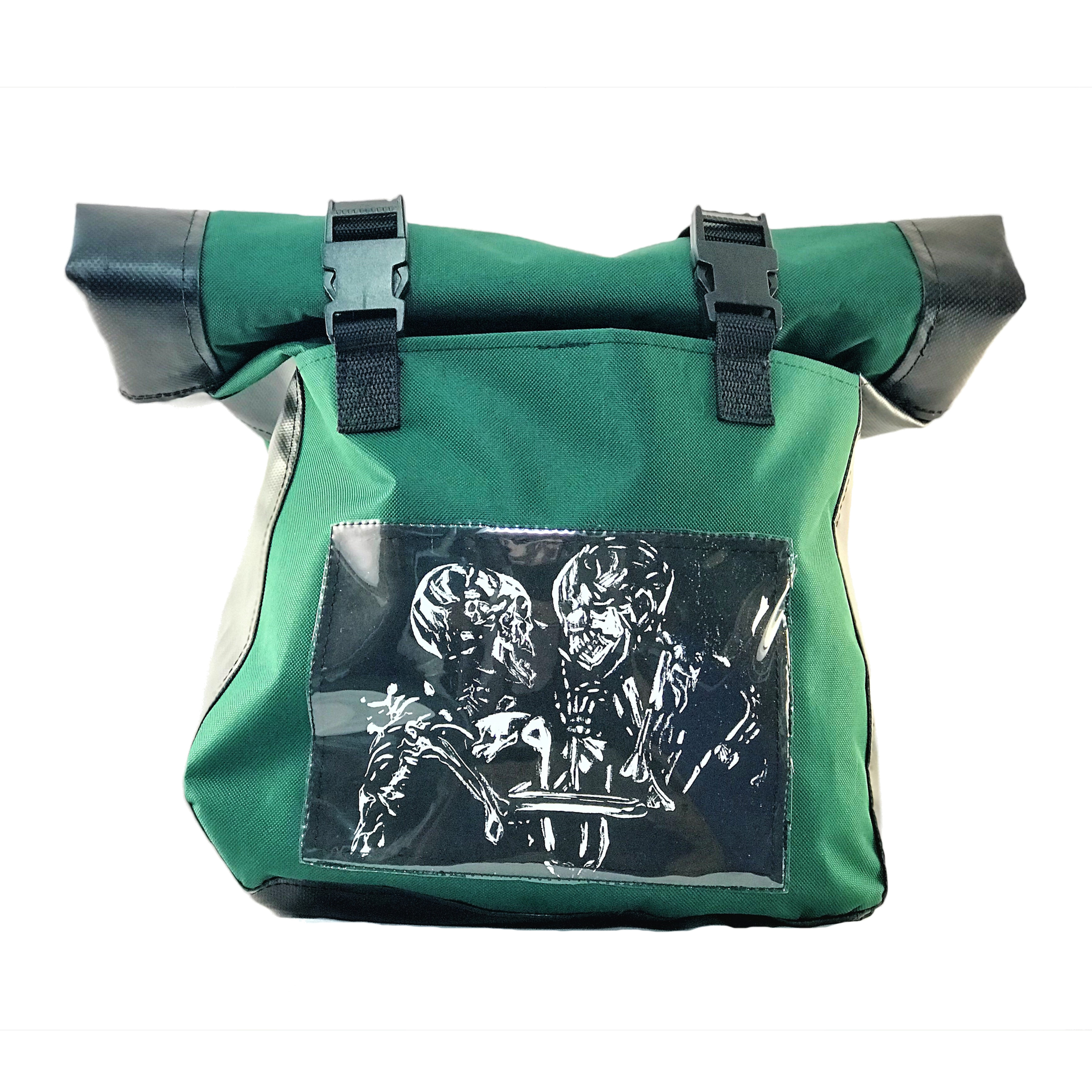 GREEN/BLACK TOTE BACKPACK