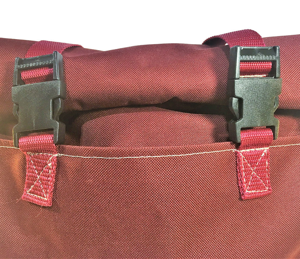 Thumbnail: RUST/NAVY TOTE BACKPACK