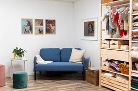 Kundhörna i fotostudion