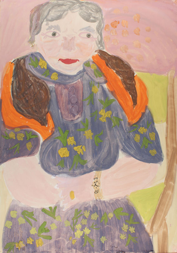 Зубова Елена, 9 лет. "Портрет бабушки".