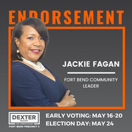 Jackie Fagan Endorsement for Dexter McCoy
