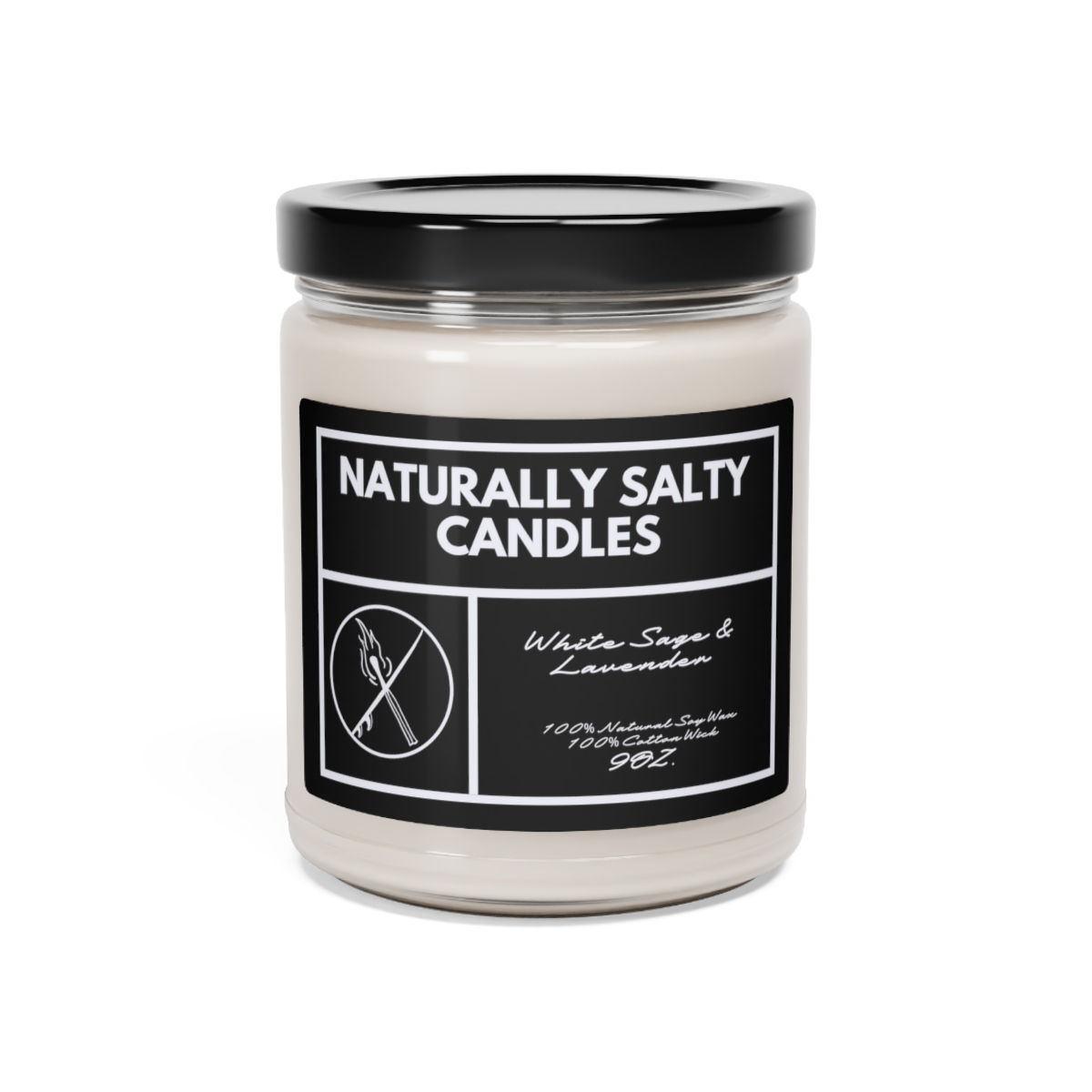 White Sage & Lavender Soy Candle 9OZ.