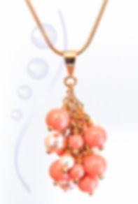 Gold plated Swarovski pearl pendant