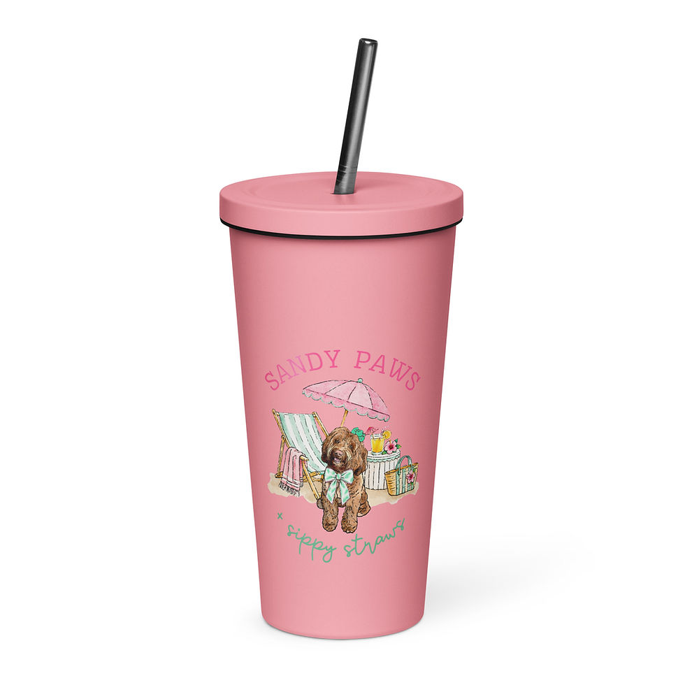 Thumbnail: Insulated tumbler with a straw