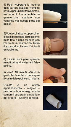 2(ITALIEN) Come adattare il vostro falso pollice alle dimensioni dal vostro« piccolo polli